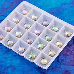 20 Pcs Alloy Planet Nail Art Charms with Rhinestones Nail Art Accessories