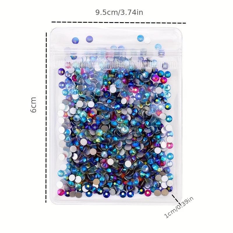 144 720pcs Purple Glass Nail Art Rhinestones Crystal Gemstones DIY Accessories