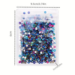 144 720pcs Purple Glass Nail Art Rhinestones Crystal Gemstones DIY Accessories