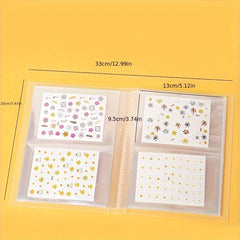Nail Sticker Storage Book 80 Slots Display Album