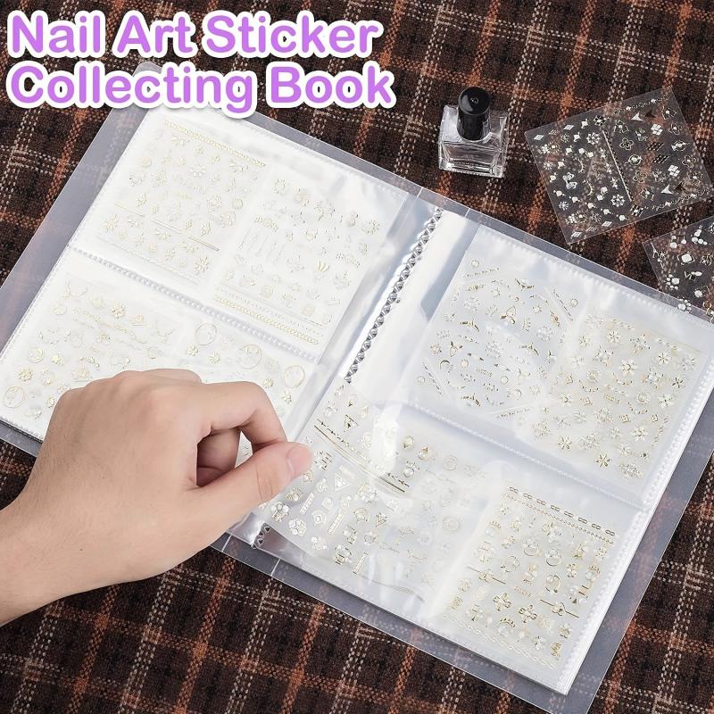 Nail Sticker Storage Book 80 Slots Display Album