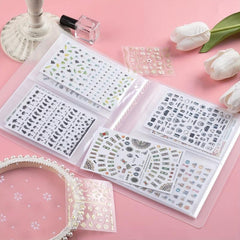 Nail Sticker Storage Book 80 Slots Display Album