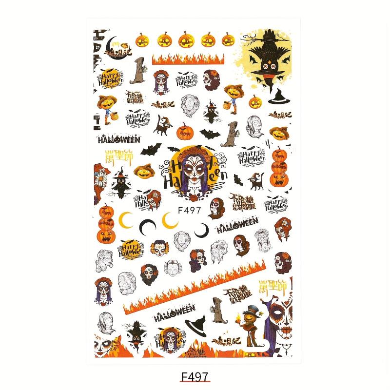 Halloween Christmas Nail Art Stickers Decals