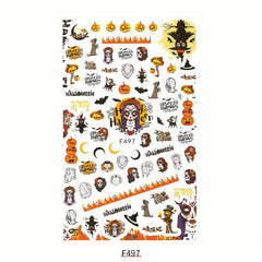 Halloween Christmas Nail Art Stickers Decals