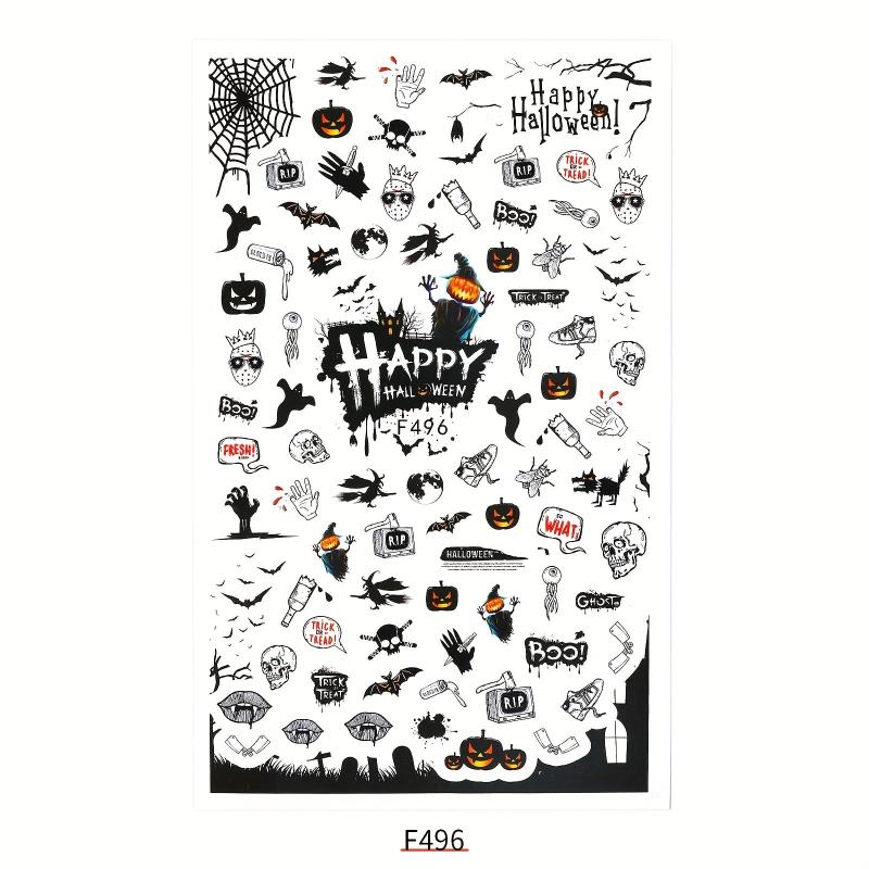 Halloween Christmas Nail Art Stickers Decals