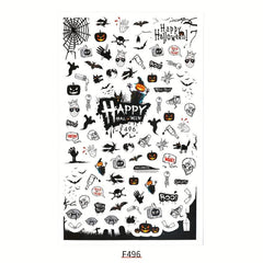 Halloween Christmas Nail Art Stickers Decals