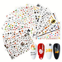 Halloween Christmas Nail Art Stickers Decals