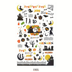 Halloween Christmas Nail Art Stickers Decals
