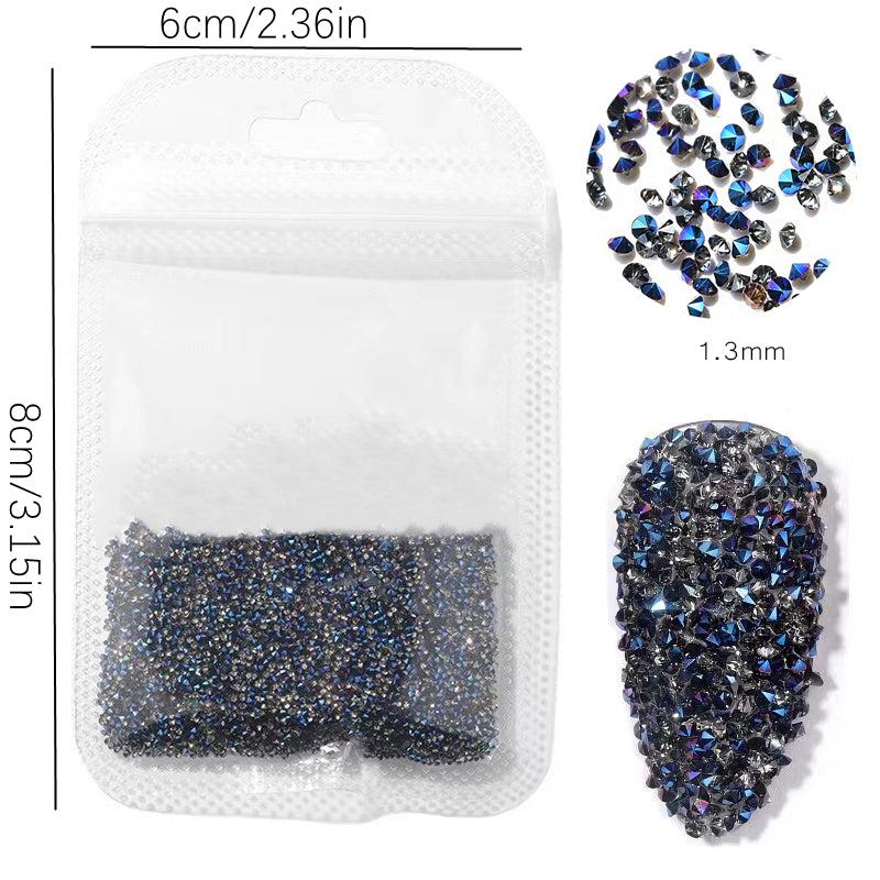 1440pcs Glitter Nail Gems Mini Rhinestones for Nail Art and Decoration