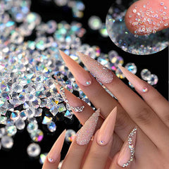 1440pcs Glitter Nail Gems Mini Rhinestones for Nail Art and Decoration