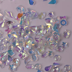 100pcs Mixed Nail Charms Aurora Resin Accessories For Acrylic Nails