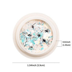 Colorful Rhombus Nail Glitter 3D Decoration Sparkling Flakes