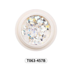 Colorful Rhombus Nail Glitter 3D Decoration Sparkling Flakes