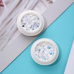 Colorful Rhombus Nail Glitter 3D Decoration Sparkling Flakes
