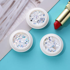 Colorful Rhombus Nail Glitter 3D Decoration Sparkling Flakes