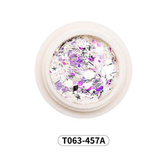 Colorful Rhombus Nail Glitter 3D Decoration Sparkling Flakes