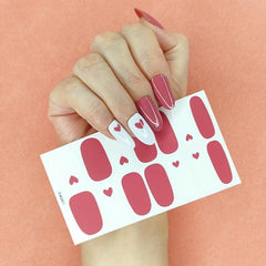 Colorful Full Cover Nail Decal Strips With Nail Art