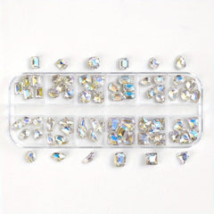 60pcs Crystal Rhinestones for Nail Art and Crafts 3D Decorations
