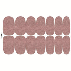Glitter Nail Polish Strips Full Wrap Self Adhesive Gel Decals