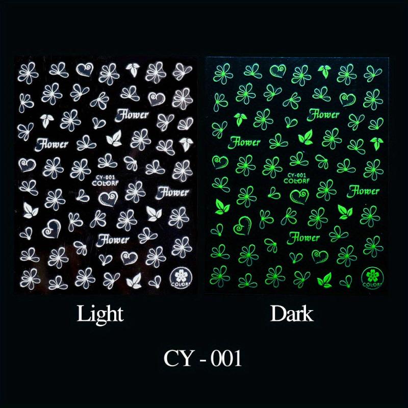 3D Halloween Butterfly Nail Stickers Self Adhesive Decorations