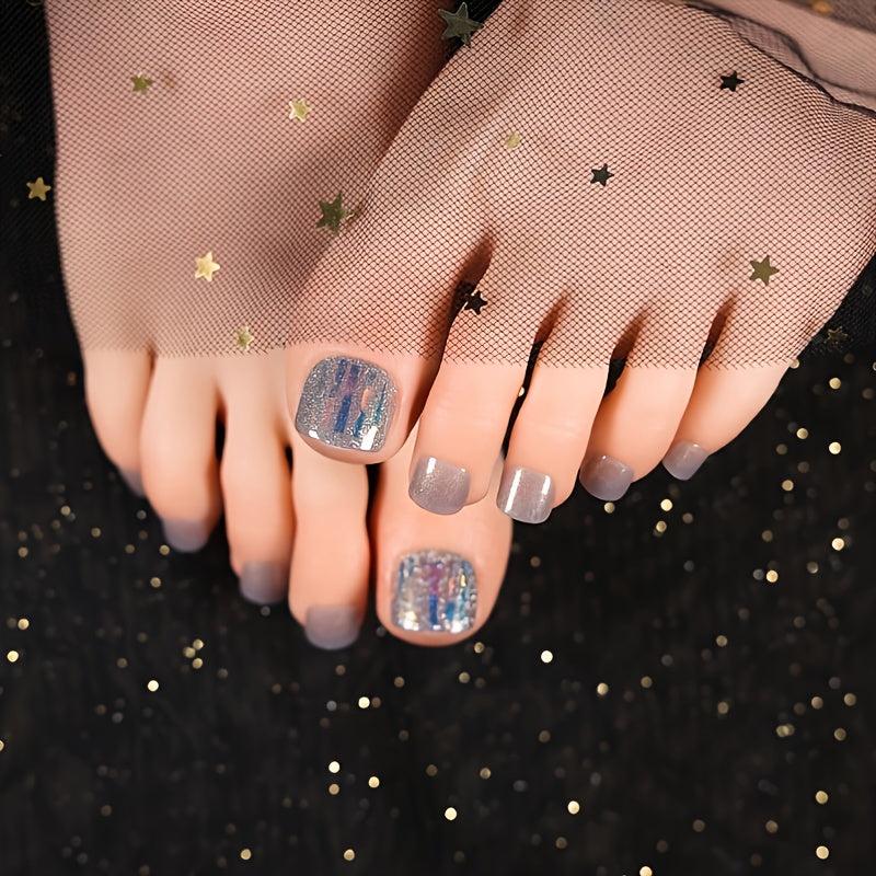 Aurora Glass Paper Foil Nail Art Stickers - Create Magical Starry Nails