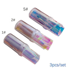 Aurora Glass Paper Foil Nail Art Stickers - Create Magical Starry Nails