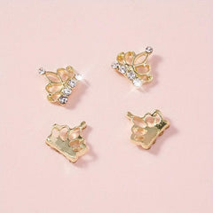 3D Crown Nail Charms Alloy Crown Nail Art Decoration Kit