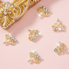 3D Crown Nail Charms Alloy Crown Nail Art Decoration Kit