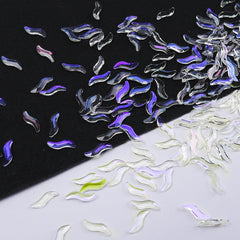 300pcs Mixed Shaped Aurora Nail Art Rhinestones for DIY or Salons