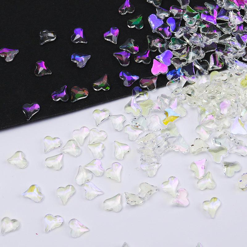 300pcs Mixed Shaped Aurora Nail Art Rhinestones for DIY or Salons