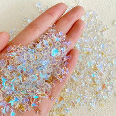 300pcs Mixed Shaped Aurora Nail Art Rhinestones for DIY or Salons
