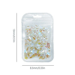 300pcs Mixed Shaped Aurora Nail Art Rhinestones for DIY or Salons