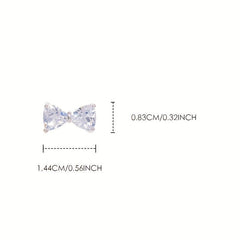 Nail Rhinestones Crystals Bow Charms Nail Accessories