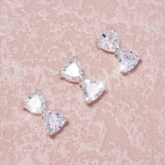 Nail Rhinestones Crystals Bow Charms Nail Accessories