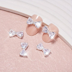 Nail Rhinestones Crystals Bow Charms Nail Accessories