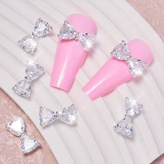 Nail Rhinestones Crystals Bow Charms Nail Accessories