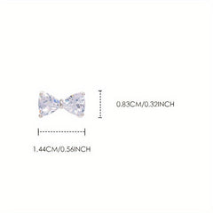 Nail Rhinestones Crystals Bow Charms Nail Accessories