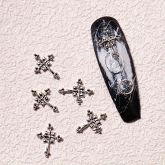 3D Cross Nail Charms Punk Nail Charm Accessories Mixed Styles