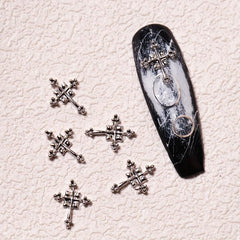 3D Cross Nail Charms Punk Nail Charm Accessories Mixed Styles