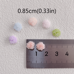 30pcs Luminous Flower Nail Art Charms Glow In Night Nail Art Jewelry