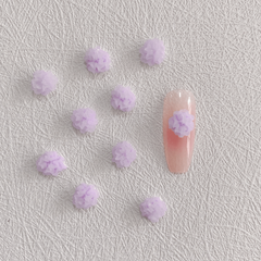 30pcs Luminous Flower Nail Art Charms Glow In Night Nail Art Jewelry