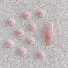 30pcs Luminous Flower Nail Art Charms Glow In Night Nail Art Jewelry