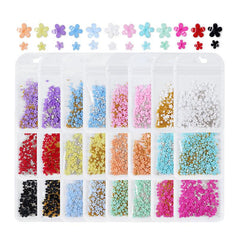 200pcs Five Petal Flower Nail Jewelry