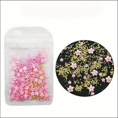 200pcs Five Petal Flower Nail Jewelry
