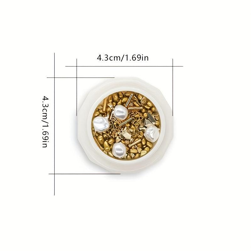 Sparkling 3D Flower Nail Art Decals with Rhinestone Ornaments