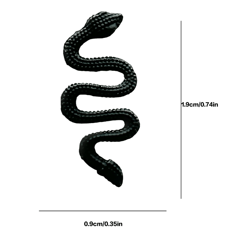 Resin Snake Nail Charms Retro Nail Jewelry Accessories 10 Pcs