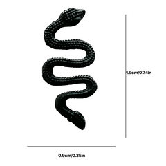 Resin Snake Nail Charms Retro Nail Jewelry Accessories 10 Pcs
