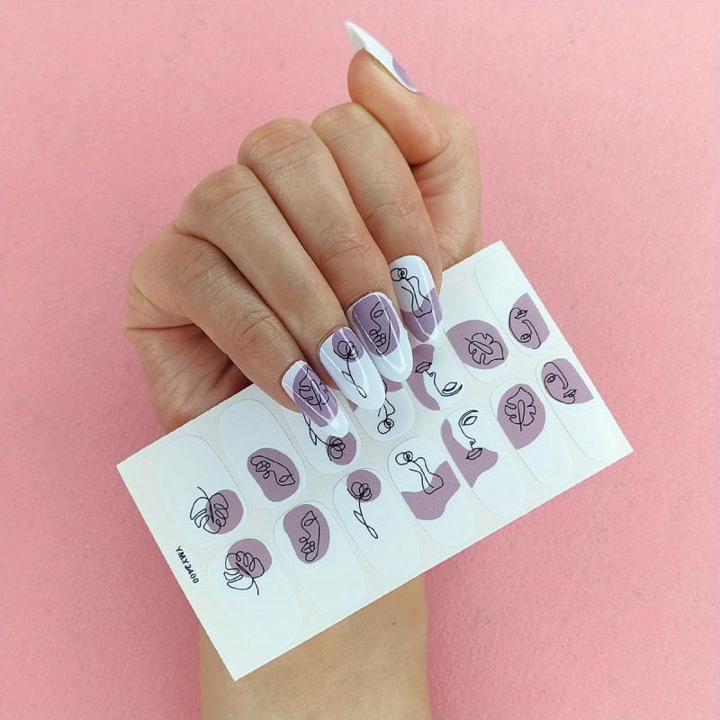 Graffiti Nail Stickers Full Wrap Nail Art Stickers Self Adhesive Nail Decals