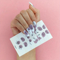 Graffiti Nail Stickers Full Wrap Nail Art Stickers Self Adhesive Nail Decals