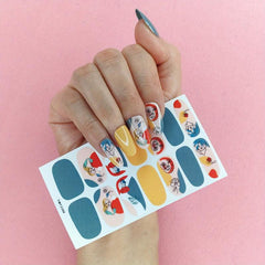 Graffiti Nail Stickers Full Wrap Nail Art Stickers Self Adhesive Nail Decals